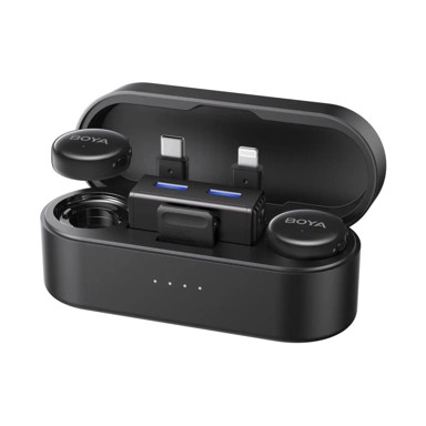Mikrofon BOYA Boyalink 3-02, bežični, USB-C, crni
