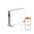 KSIX Električna konvektorska grijalica BLAZE, 2000 W, LED zaslon, smart, Tuya, bijela