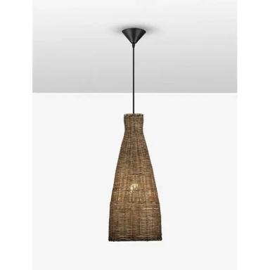 RIELO Visilica, NL9586666, E27, IP20, 12 W, ratan, smeđa