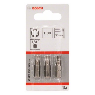 BOSCH Bit izvijača EXTRA-HART T30 3KOM 25MM