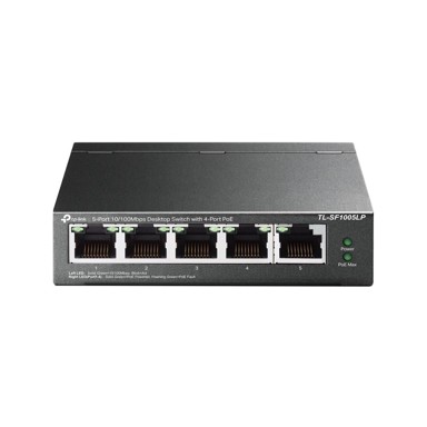 TP-LINK Switch 5-Port 10/100 Mbps Desktop, 4-Port PoE