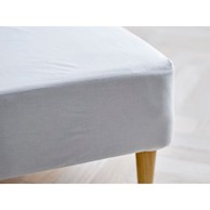 SÖDAHL Bijela plahta s gumom od organskog pamuka 180x200 cm Calm 