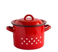 VEF Lonac crveno/bijeli 20 cm 5 L