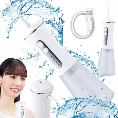 VERKGROUP Zubni irigator, bežični, 350 ml, USB, bijela