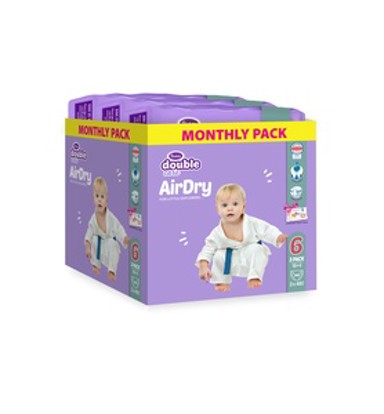 VIOLETA Pelene Air Dry Junior+, veličina 6 (48 kom) mjesečno pakiranje od 3 paketa