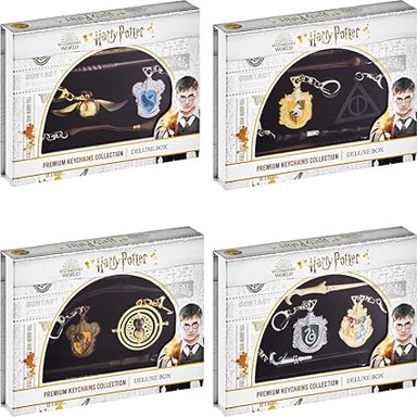 HARRY POTTER Metalna vrhunska kolekcija privjesaka za ključeve, Deluxe kutija, 6 paketa