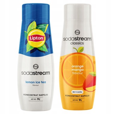 SODASTREAM 2 sirupa za vodu čaj Limun Ice tea +Naranča Mango Naranča