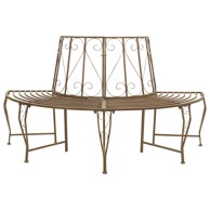 Klupa oko stabla za 4 osobe 160 × 80 × 89 cm, čelična