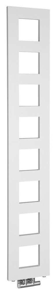 SAPHO Radijator BLOCK, 280 x 1750 mm, električno i kombinirano grijanje, bijeli mat