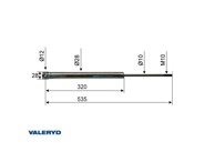 VALERYD Amortizer za naletnu kočnicu avonride/knott kf13 535mm 4020096