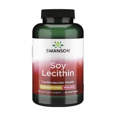 SWANSON Sojin lecitin, 1200 mg, 90 mekih kapsula
