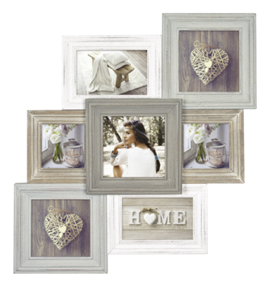 ZEP Okvir za 7 fotografija Airolo drveni TY381