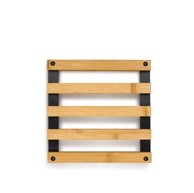 KELA Podmetač za lonac Kiril 20x20x3 cm, crna