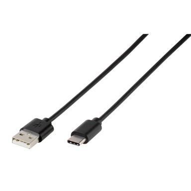 VIVANCO Kabel 60407, type-c, 2m, crni
