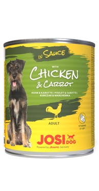 JOSIDOG Mokra hrana za pse piletina i mrkva u umaku, 5+1 gratis