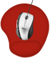 TRUST Podloga za miš Bigfoot Gel, crvena