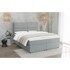 ROPEZ Boxspring krevet Rico 200x200 cm s podnicom i prostorom za odlaganje, svijetlo sivi