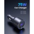 UGREEN Auto punjač 75W s 3 priključka
