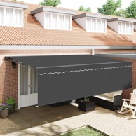 Tenda, 500 x 300 cm, poliester i aluminij, antracitna