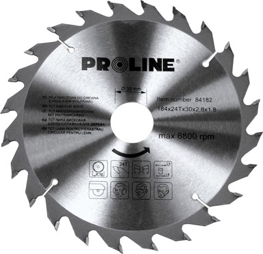 PROLINE List kružne pile za drvo, 184 x 30/20/16 mm, 60 zuba