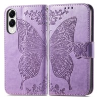 Preklopna futrola Butterfly za Samsung Galaxy S25 Edge, ljubičasta