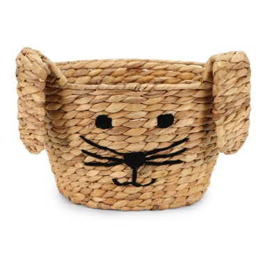 COMPACTOR Dječja kutija za pohranu Rabbit ø 35x26 cm, prirodna boja, vodeni zumbul