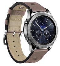 BSTRAP Remen Leather Italy za Garmin Vivoactive 4, khaki brown