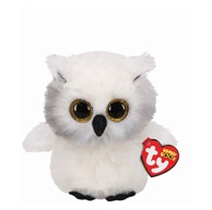 TY Pliš Beanie Boos Austin, bijela sova