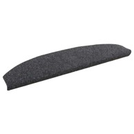 Samoljepljivi stepenasti ulošci polukružni, 15 pcs, tamnosiva