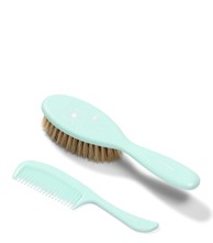 BABYONO Četka i češalj za kosu, mekani sa prirodnim vlaknima-soft, mint