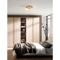 NOVA LUCE Plafonska  lampa Allen E27, IP20 NL9028847, mat zlatna