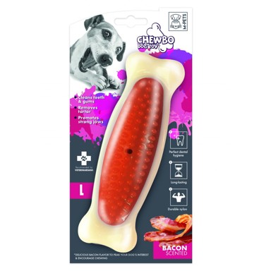 M-PETS Igračka za žvakanje Chewbo Bone L; miris slanine