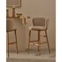 KAVE HOME Bež barska stolica (visine sjedala 75,5 cm) Ciselia 