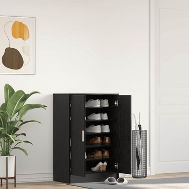 Ormarić za cipele crni hrast 60 x 35 x 92 cm od iverice