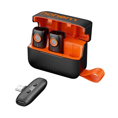 HOHEM Mikrofon, 2TX + 1RX + futrola za punjenje, Type-C