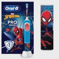 ORAL-B Električna četkica za zube Pro Kids 3+ Spiderman+putna torbica