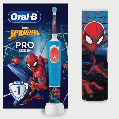 ORAL-B Električna četkica za zube Pro Kids 3+ Spiderman+putna torbica