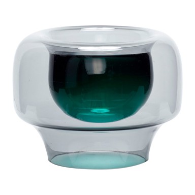 HÜBSCH Vaza ručno rađena staklena Lunar