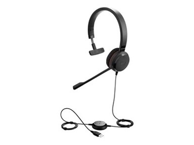 JABRA Slušalice Evolve 30 II MS, crne, on-ear, Mono