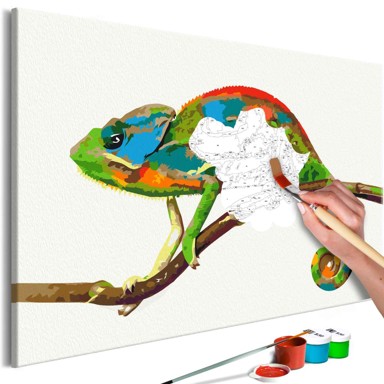 Slika za samostalno slikanje Chameleon 60x40