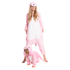 NIKCORP Kigurumi kostim dinosaurus, visina 135-145 cm, prsa 98 cm, dužina 125 cm, rukav 45 cm, kukovi 54 cm, roza