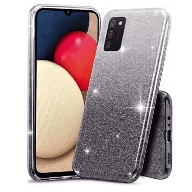 ONASI Silikonska maskica Bling 2u1, Samsung Galaxy A13 LTE A135, srebrno-siva