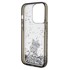 KARL LAGERFELD Maska Liquid Glitter Choupette, iPhone 14 Pro Max, prozirna