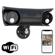 SPYTECH Bežična dualna kamera D11-W, sigurnosna kamera s Wi-Fi povezivanjem