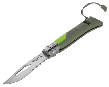 OPINEL Nož No. 08 Outdoor Pocket, zeleni