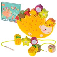 Montessori slagalica, balansiranje voća, ježa