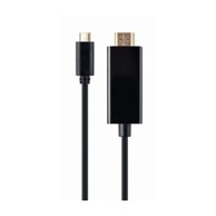 GEMBIRD Adapter USB-C (M) na HDMI (M) GEM-A-CM-HDMIM-01, 4K@30Hz, 2 m, crni