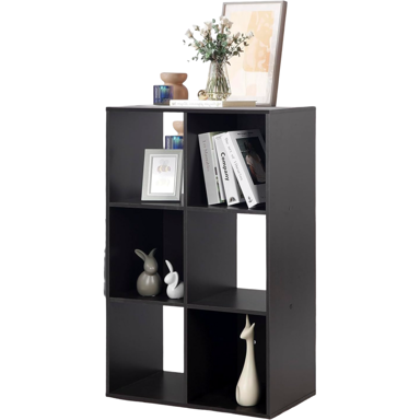 NIKCORP Modularna polica za knjige 6 pretinaca 29,5 x 61 x 90,5 cm, smeđa