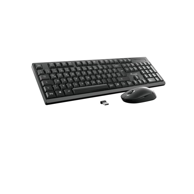 EQUIP Komplet tipkovnica i miš 245220, RF bežični, QWERTZ, njemački, crna