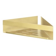 WENKO Kupaonska polica Genova kutna samodržeća inox zlatna